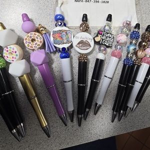 Focal beaded pens